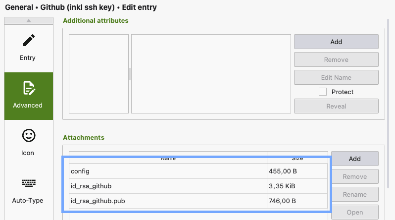 Store SSH Keys in KeePassXC